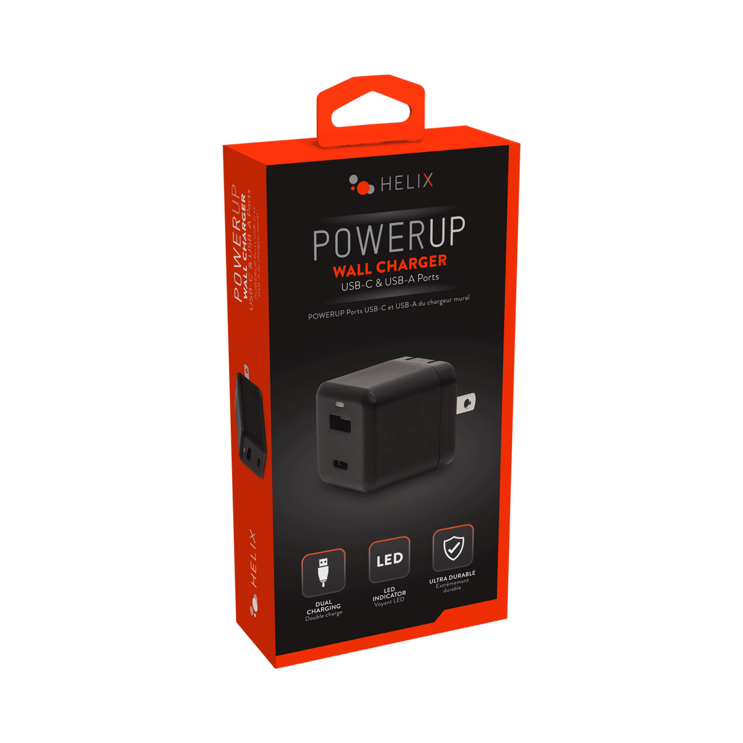 Wall Charger with USB-C and USB-A Ports