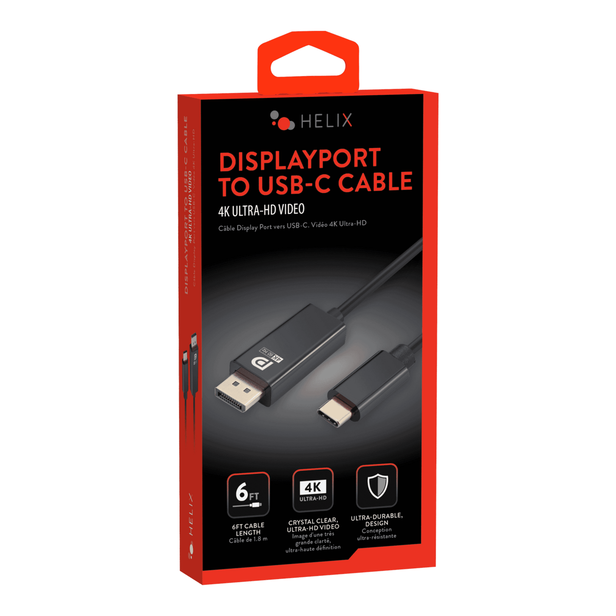 Helix USB-C to DisplayPort 6ft Cable
