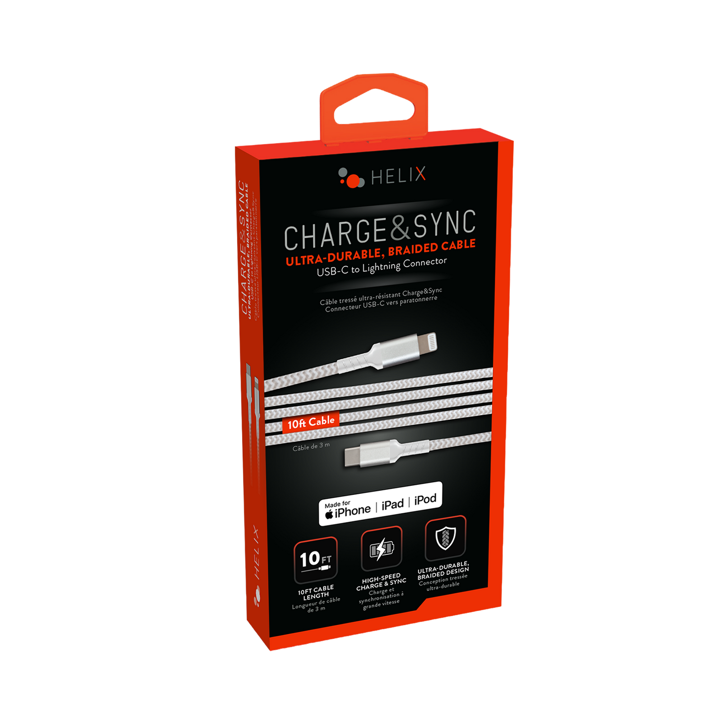 Lightning to USB-C Cable - White - 10 FT