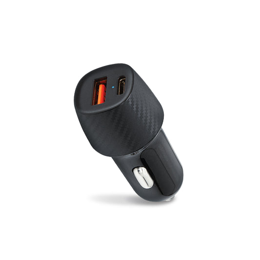 Car Charger with USB-A and USB-C Ports