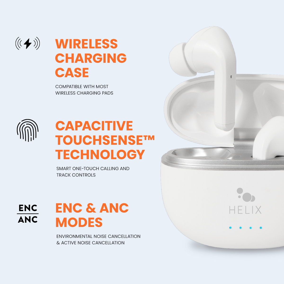 Active Noise Cancelling True Wireless Earbuds