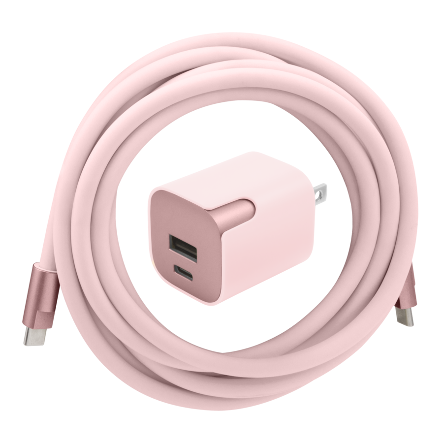 GripCord Bundle - 30W USB Wall Charger with 8ft USB-C Cable