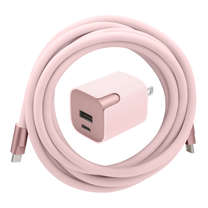 GripCord Bundle - 30W USB Wall Charger with 8ft USB-C Cable