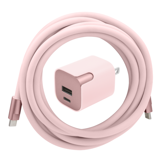 GripCord Bundle - 30W USB Wall Charger with 8ft USB-C Cable