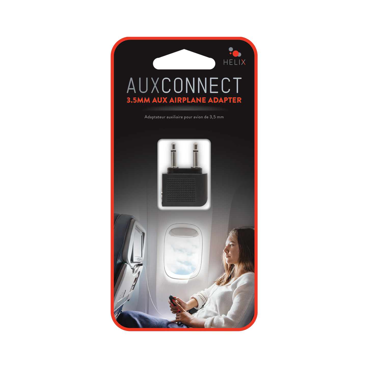 AuxConnect 3.5mm Aux Airplane Adapter