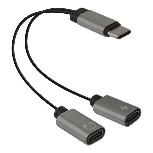 USB-C to Dual USB-C Audio/Charging Splitter