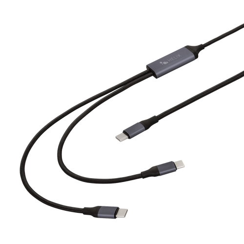 2-in-1 USB-C to Dual USB-C Cable 100W