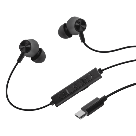 Active Noise Cancelling USB-C Earbuds - Black