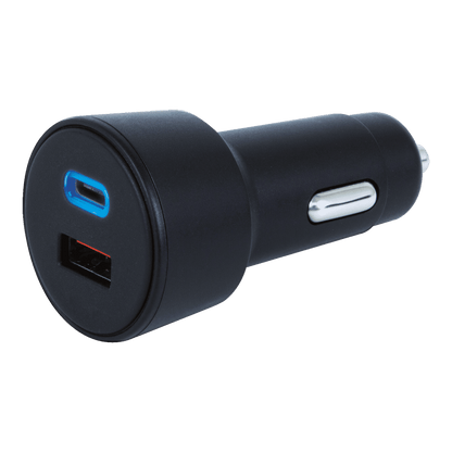 Helix Car Charger with USB-C and USB-A Ports