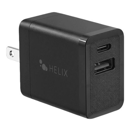 20W Wall Charger with USB-C and USB-A Ports