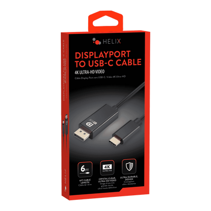 Helix USB-C to DisplayPort 6ft Cable