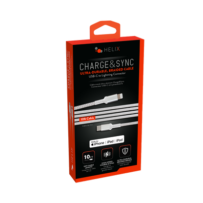 Lightning to USB-C Cable - White - 10 FT