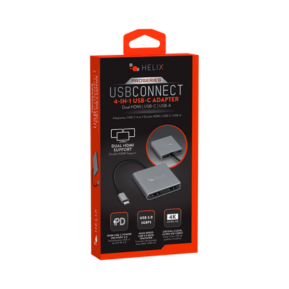 3-in-1 USB-C Adapter with HDMI and USB-C/USB-A Ports