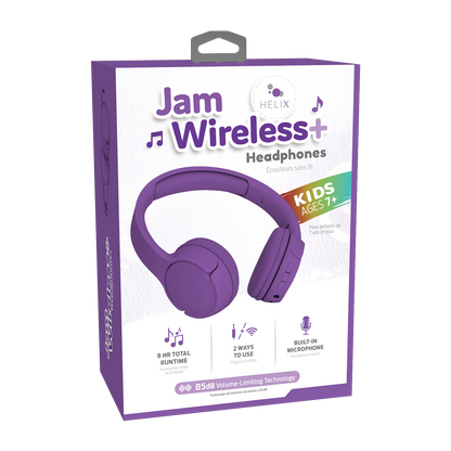 JamWireless Kids Volume-Limited Bluetooth Headphones