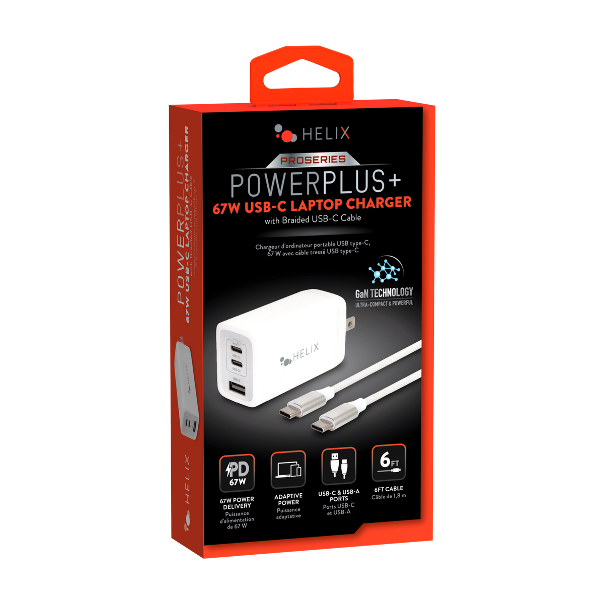 67W USB-C GaN Wall Charger - White