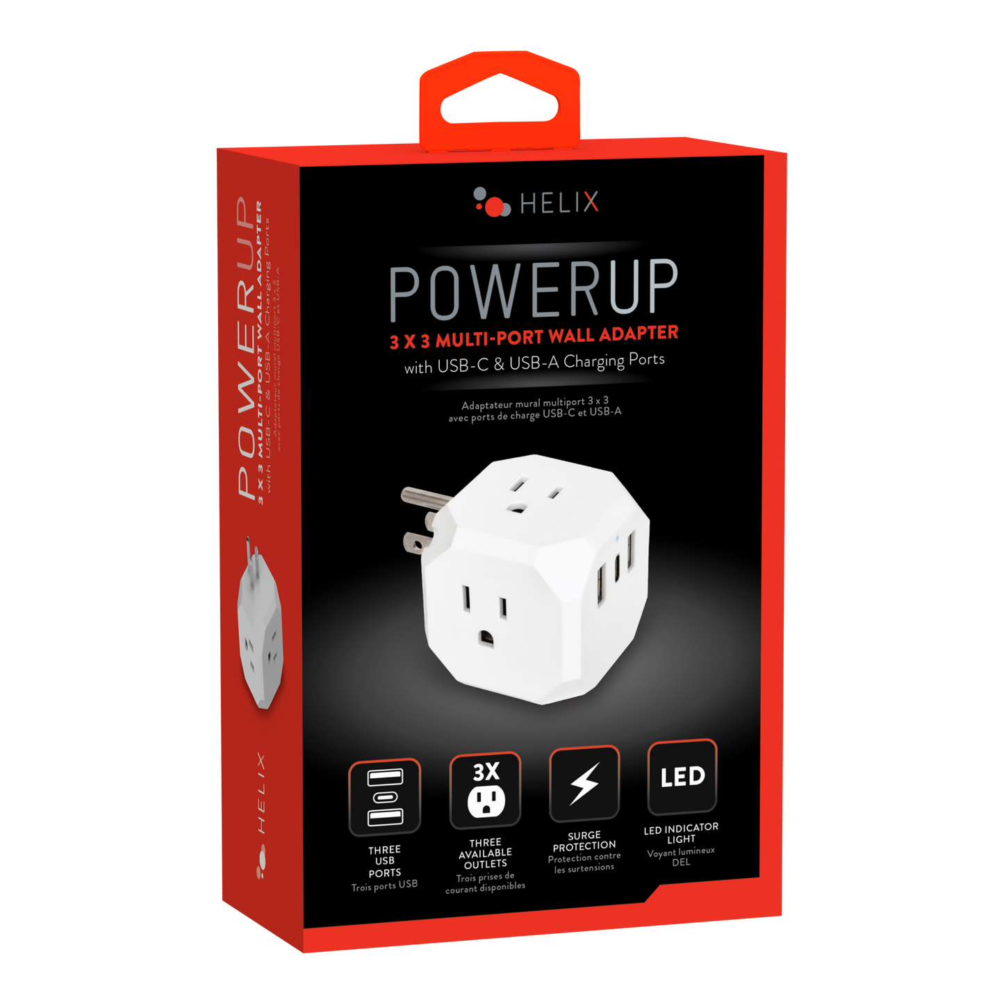 Outlet Splitter and Charger with 2x USB A + USB C