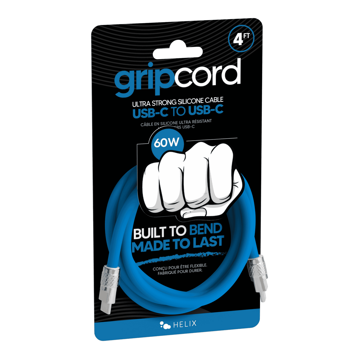 Gripcord Silicone USB-C Cable - 4 FT
