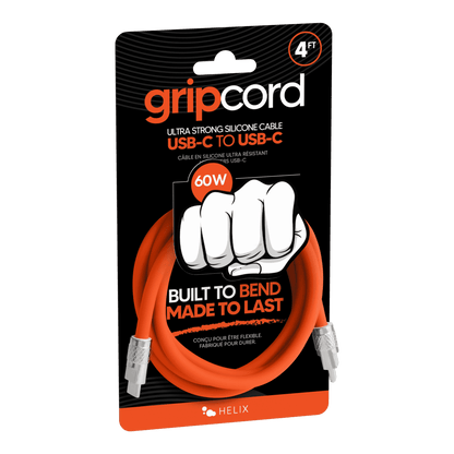 Gripcord Silicone USB-C Cable - 4 FT