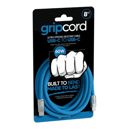 Gripcord Silicone USB-C Cable - 8 FT