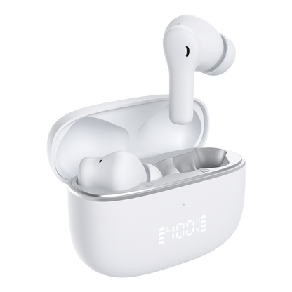 True Wireless Active Noise Cancellation Earbuds with LCD Readout
