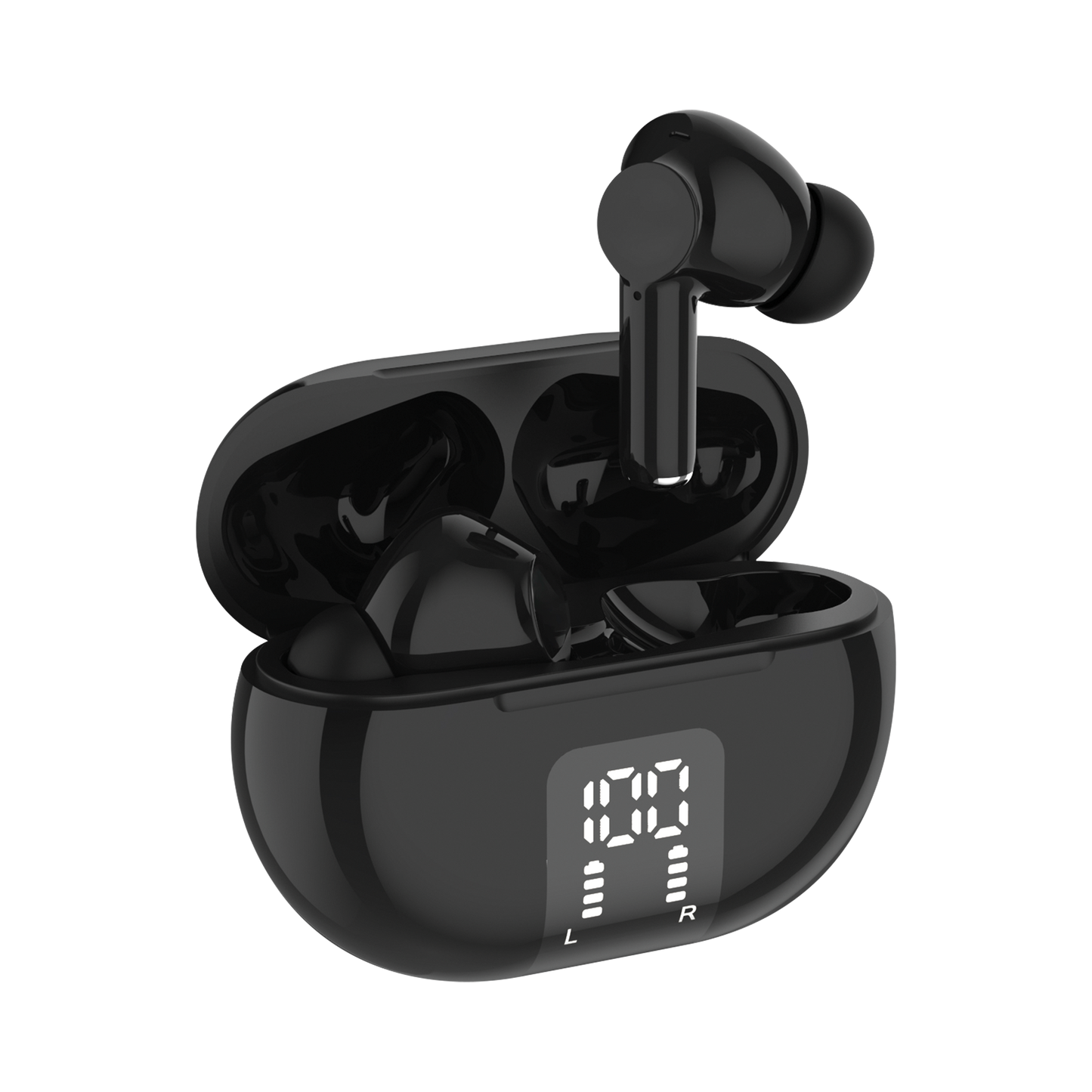 True Wireless Earbuds with LCD Case