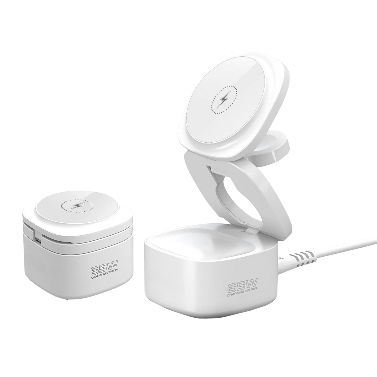 65W Wireless 3-in-1 Charging Valet
