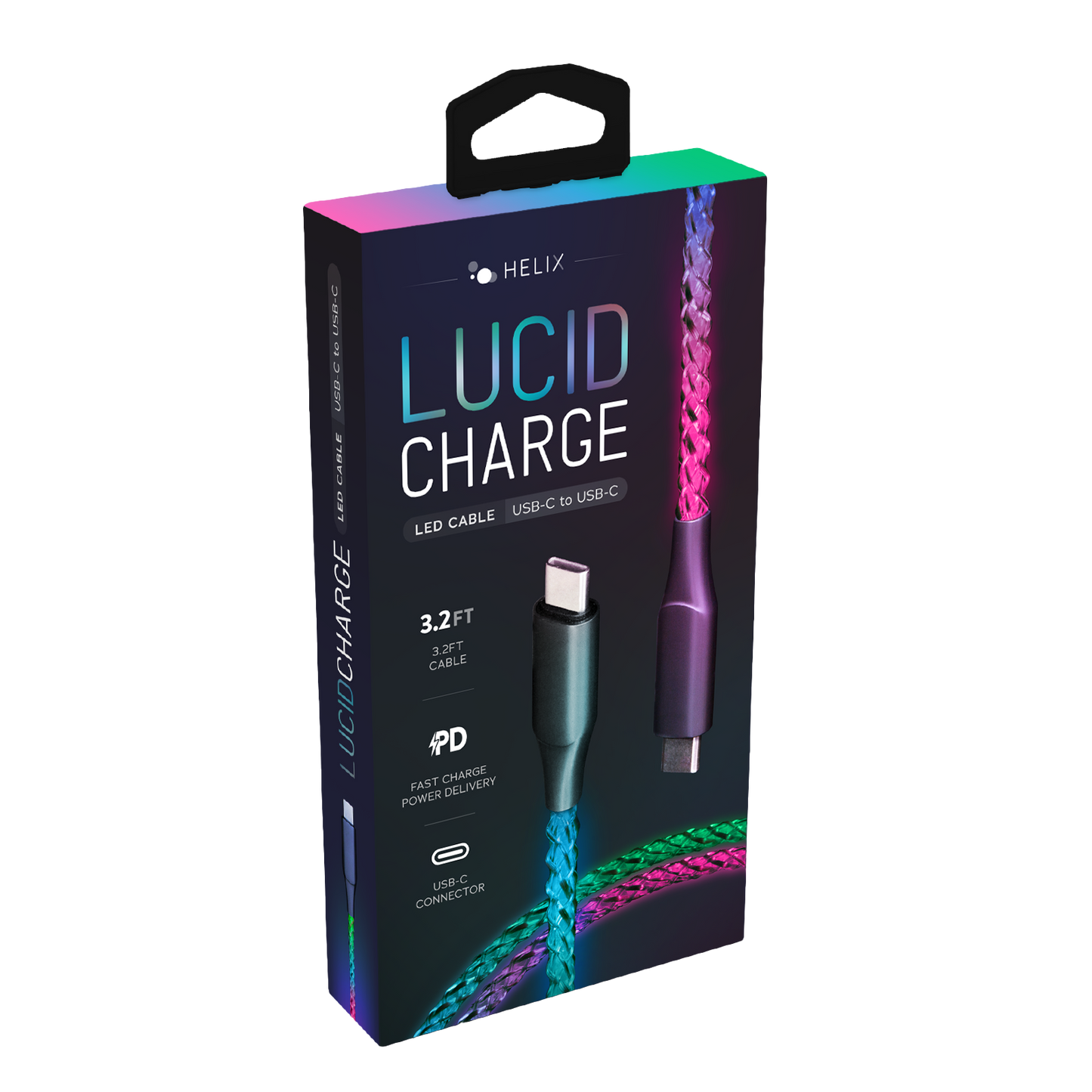 Lucid Charge LED USB-C Cable