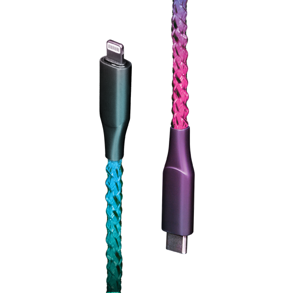 Lucid Charge LED USB-C to Lightning Cable