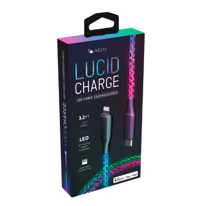 Lucid Charge LED USB-C to Lightning Cable