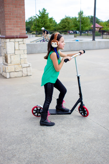 Animalz Ear Headphones Monkey | Over-Ear Headphones | Retractable Headphone Cable