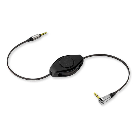 Aux Audio Cable | Auxiliary Cable | Premier Retractable Cable | Black