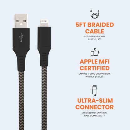 Charge & Sync Lightning Cable - 5 FT