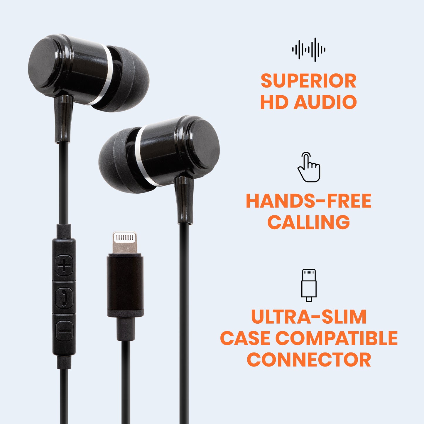 High Fidelity Earbuds with Lightning Connector