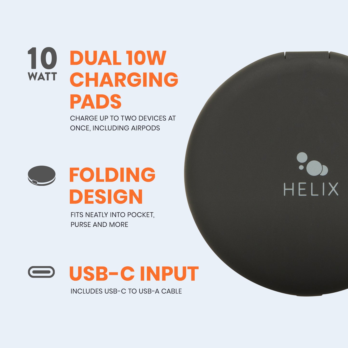 10W+10W Dual Wireless Charger