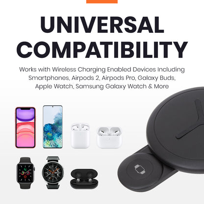 2-in-1 Wireless Charging Station