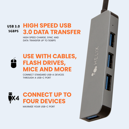 USB-C to 4-Port USB-A Hub