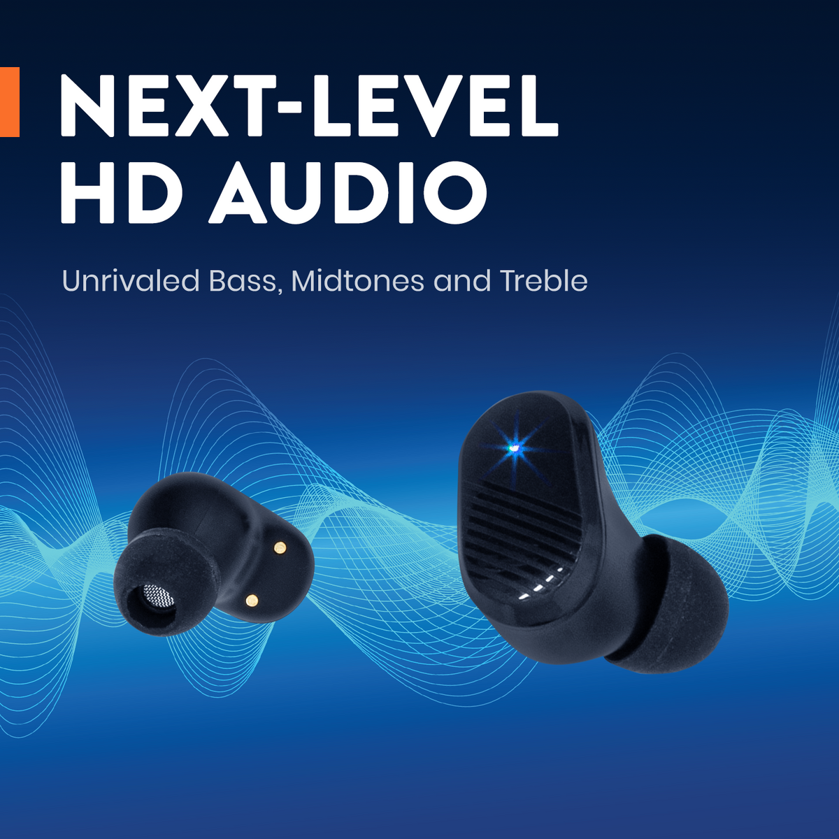 True Wireless High Fidelity Earbuds with Portable Charging Case