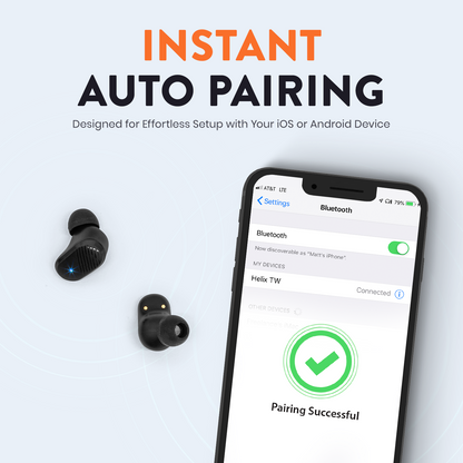 True Wireless High Fidelity Earbuds with Portable Charging Case
