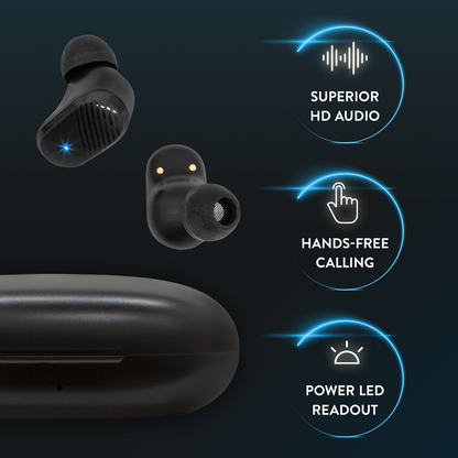 True Wireless High Fidelity Earbuds with Portable Charging Case