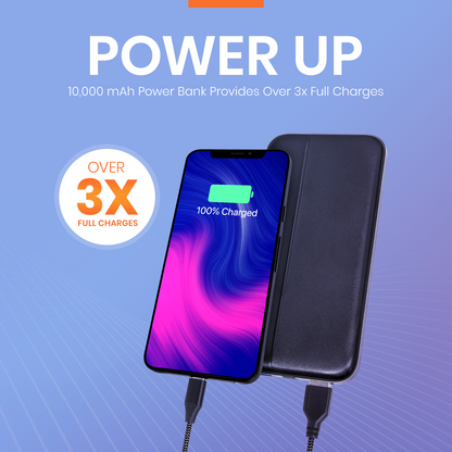 10,000 mAh Power Bank with Dual USB-A Ports