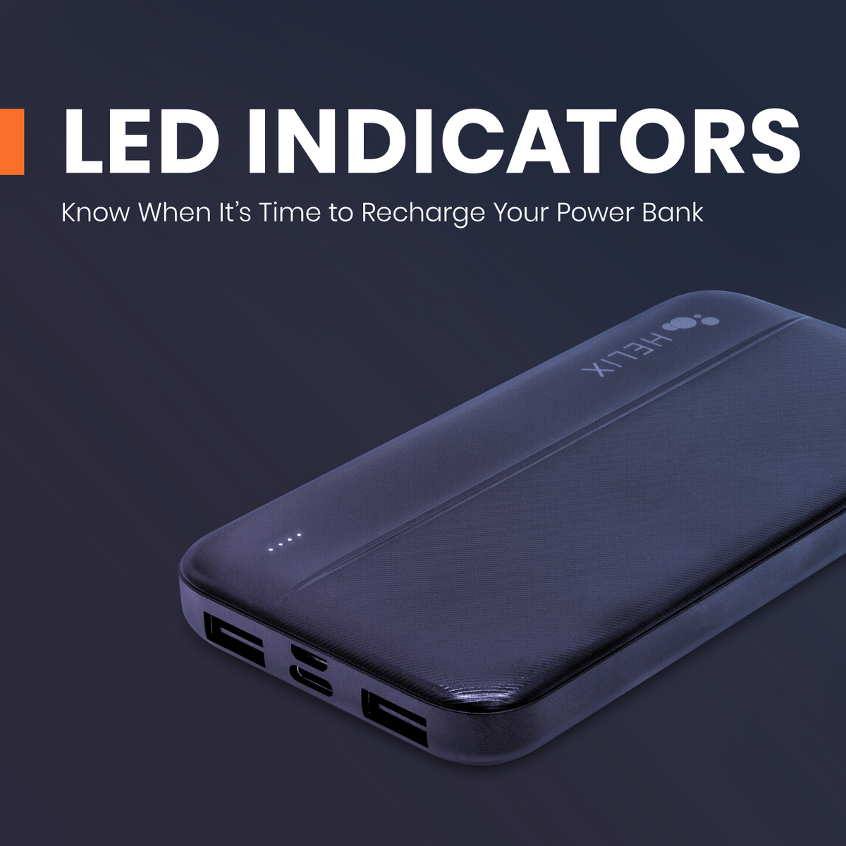10,000 mAh Power Bank with Dual USB-A Ports