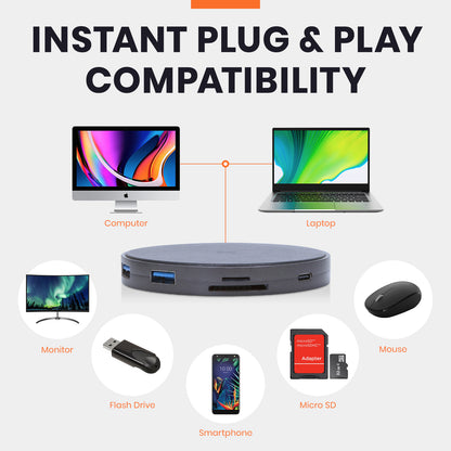 9-in-1 USB-C Hub with Wireless Charging