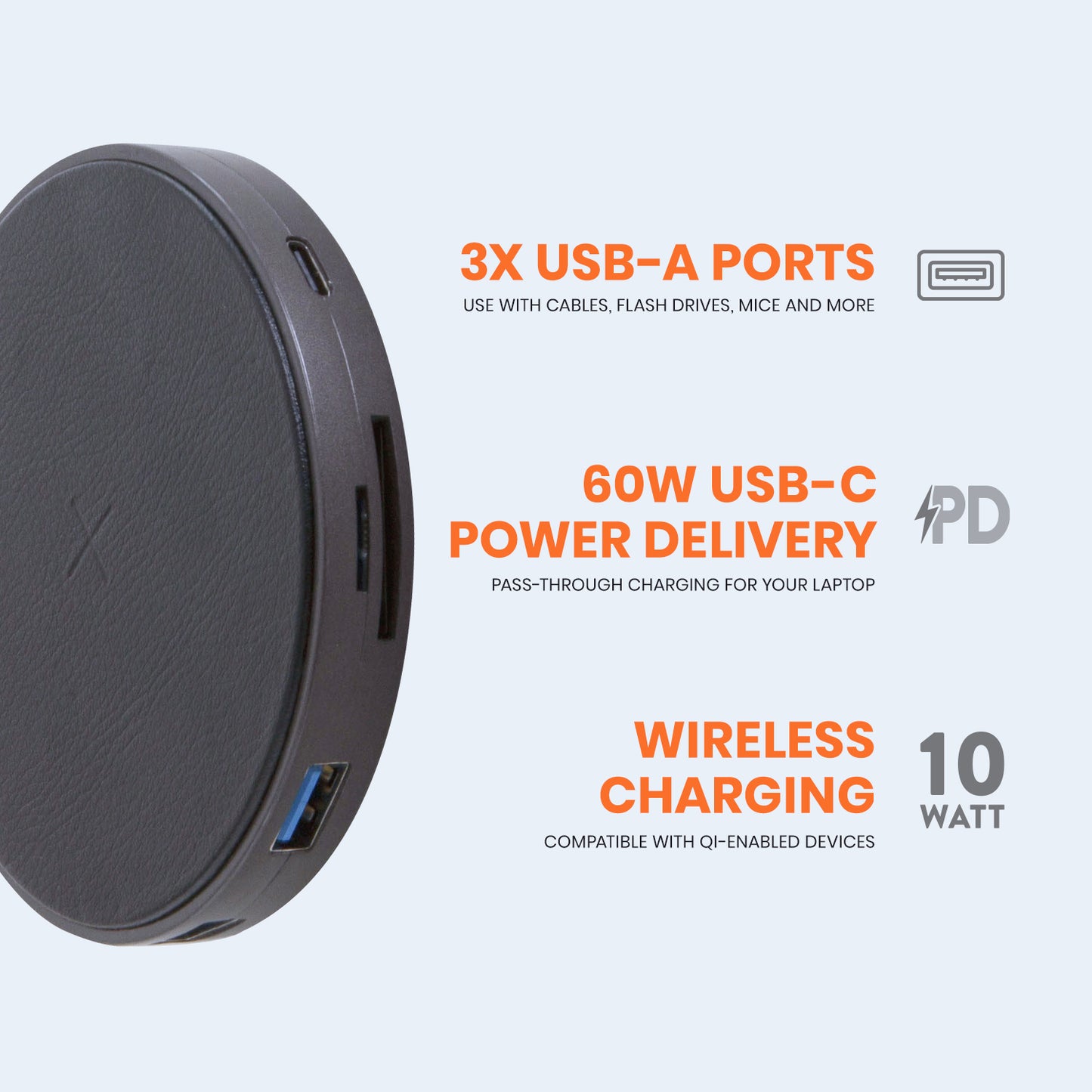 9-in-1 USB-C Hub with Wireless Charging