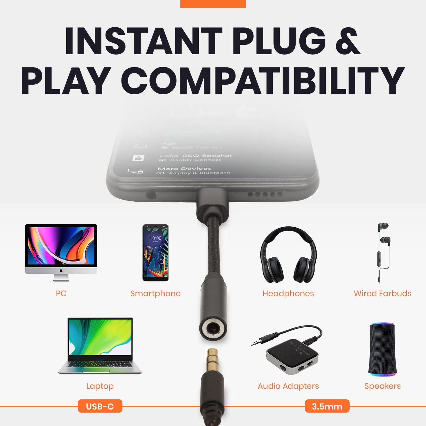 USB-C to 3.5mm Audio Adapter