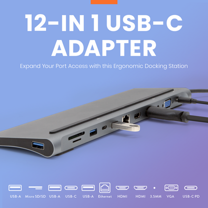 USBConnect 12-in-1 USB-C Docking Station