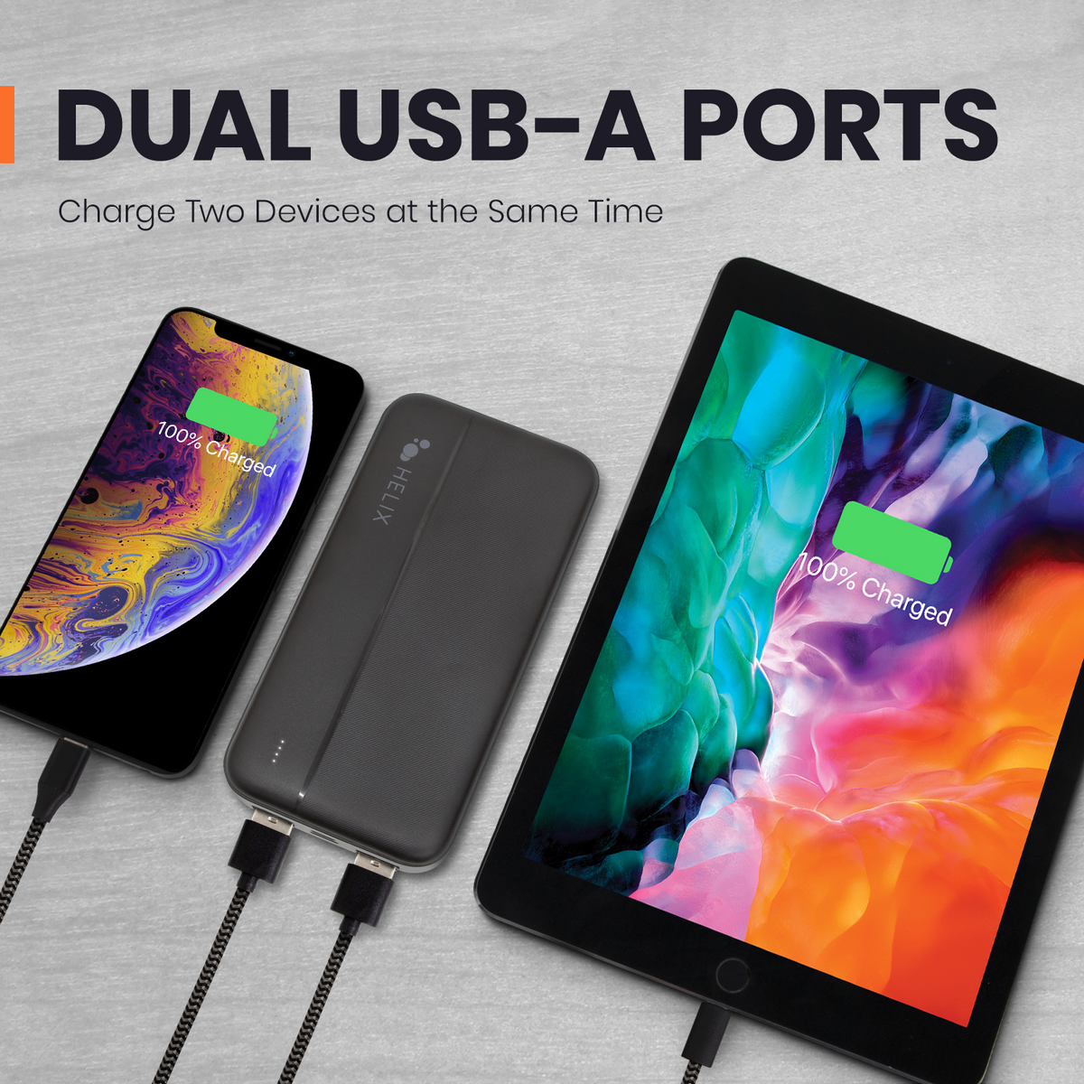 20,000 mAh Power Bank with USB-C and USB-A Ports