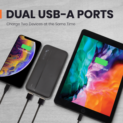 20,000 mAh Power Bank with USB-C and USB-A Ports